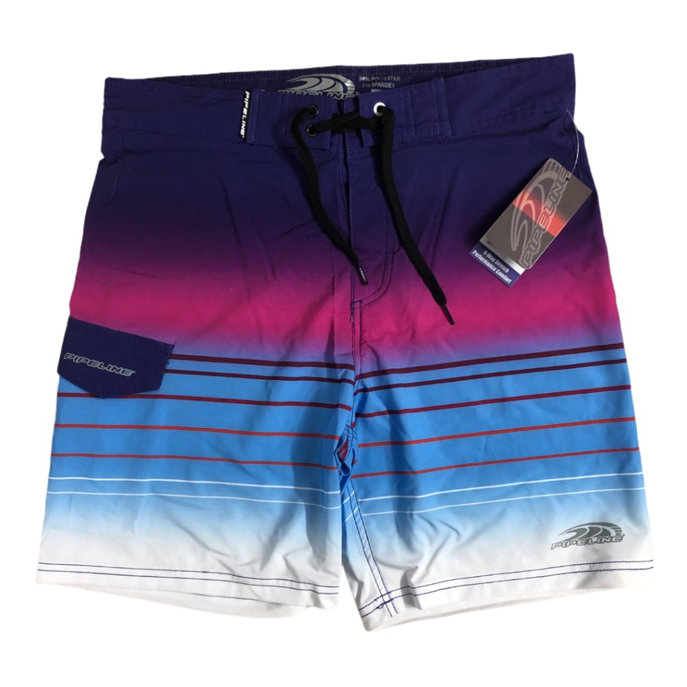 Pipeline Men's Board Shorts 20" Length. Colorblock